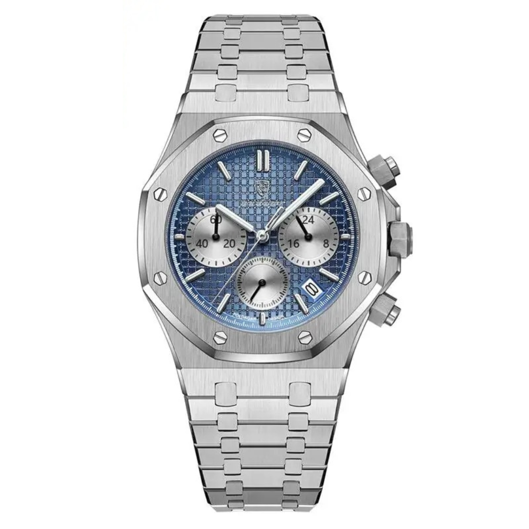 Poedagar Men's Royal King Oak Octagonal Watch