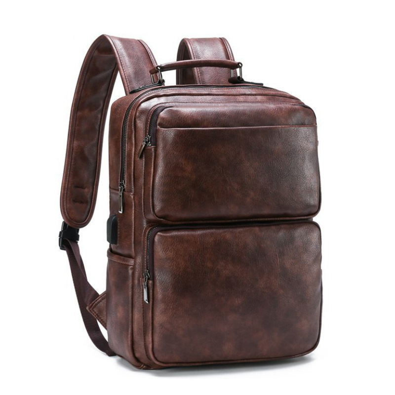 Herrenrucksack aus echtem Leder - Drakon Bag