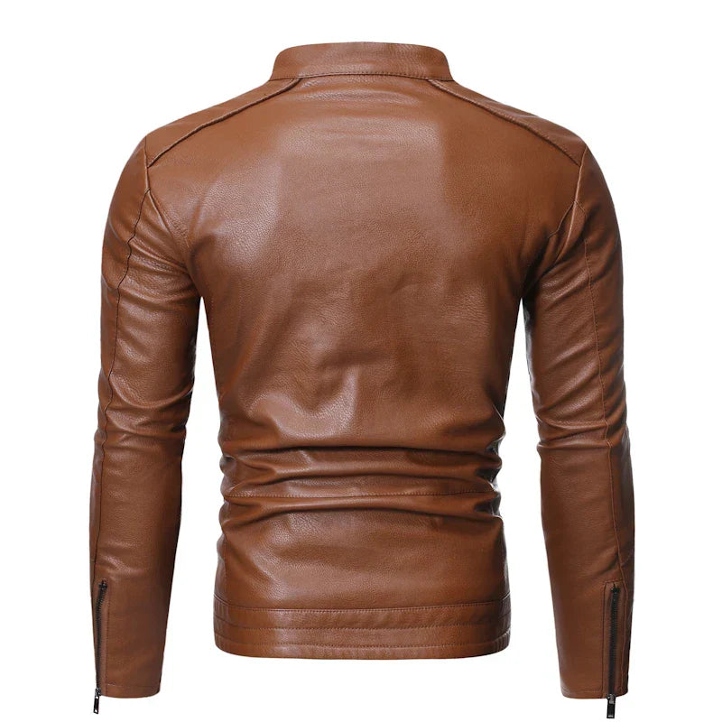 Lederjacke für Herren – Slim Fit