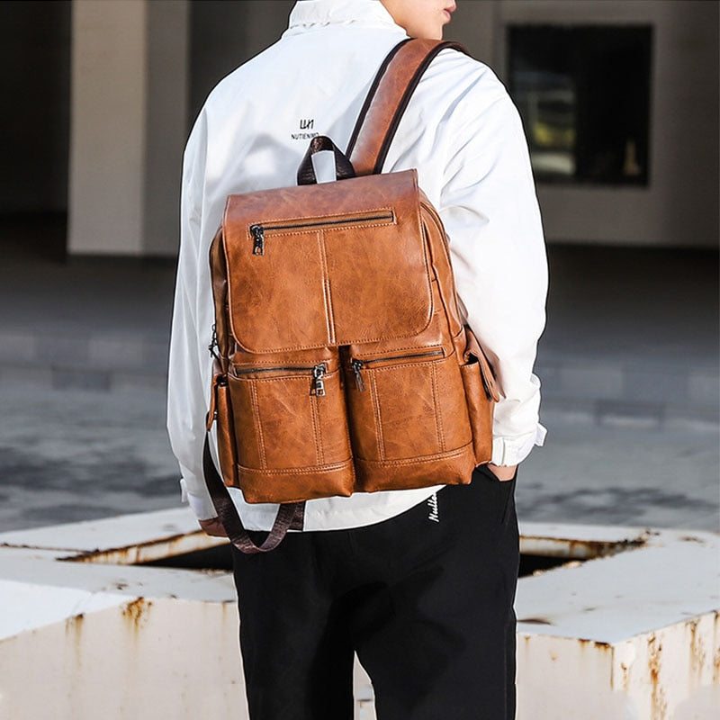 Lederrucksack – Premium-Reiseversion
