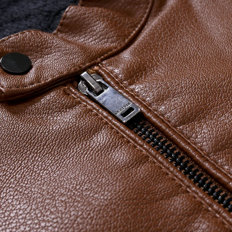 Lederjacke für Herren – Slim Fit