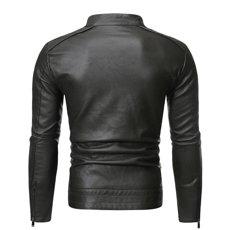 Lederjacke für Herren – Slim Fit