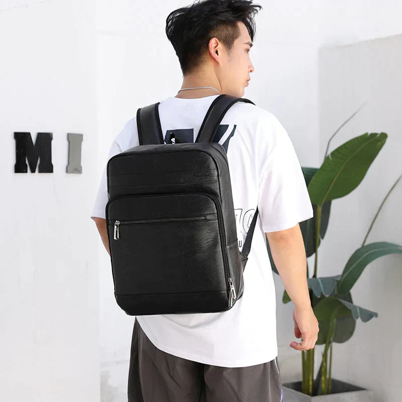 Herren-Lederrucksack – Hermez Premium