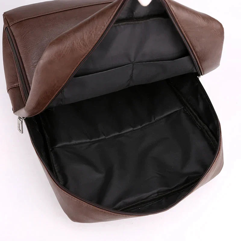 Herren-Lederrucksack – Hermez Premium
