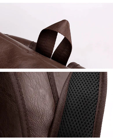 Herren-Lederrucksack – Hermez Premium