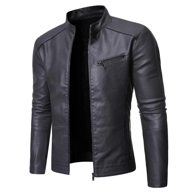 Lederjacke für Herren – Slim Fit