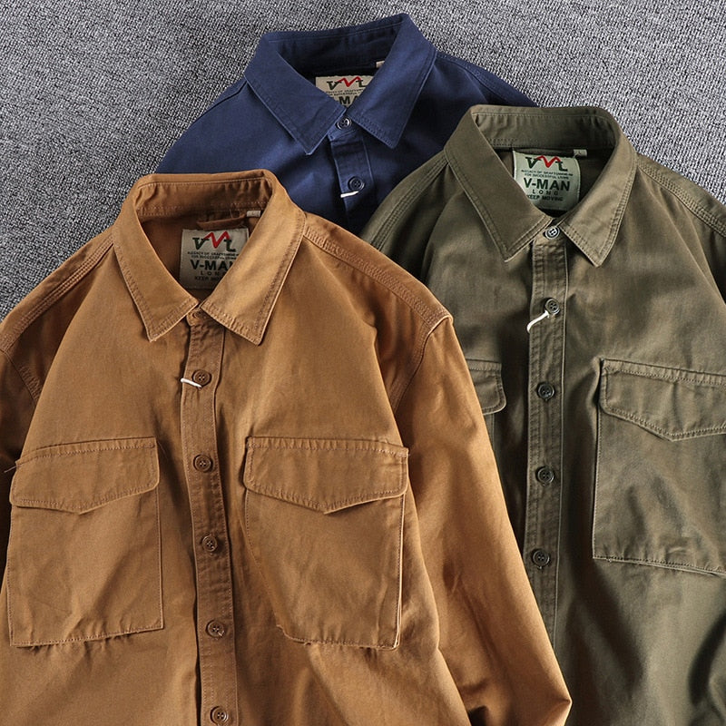Drakon | Premium Vintage Cargo Shirt for Men