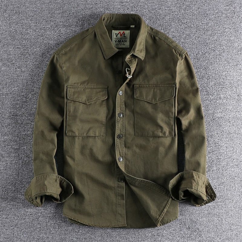 Drakon | Premium Vintage Cargo Shirt for Men