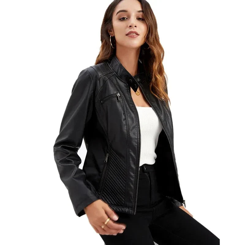 Damen-Echtlederjacke – Premium-Jacke