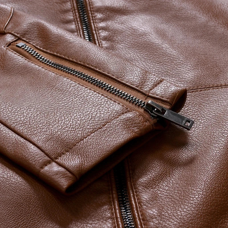Lederjacke für Herren – Slim Fit