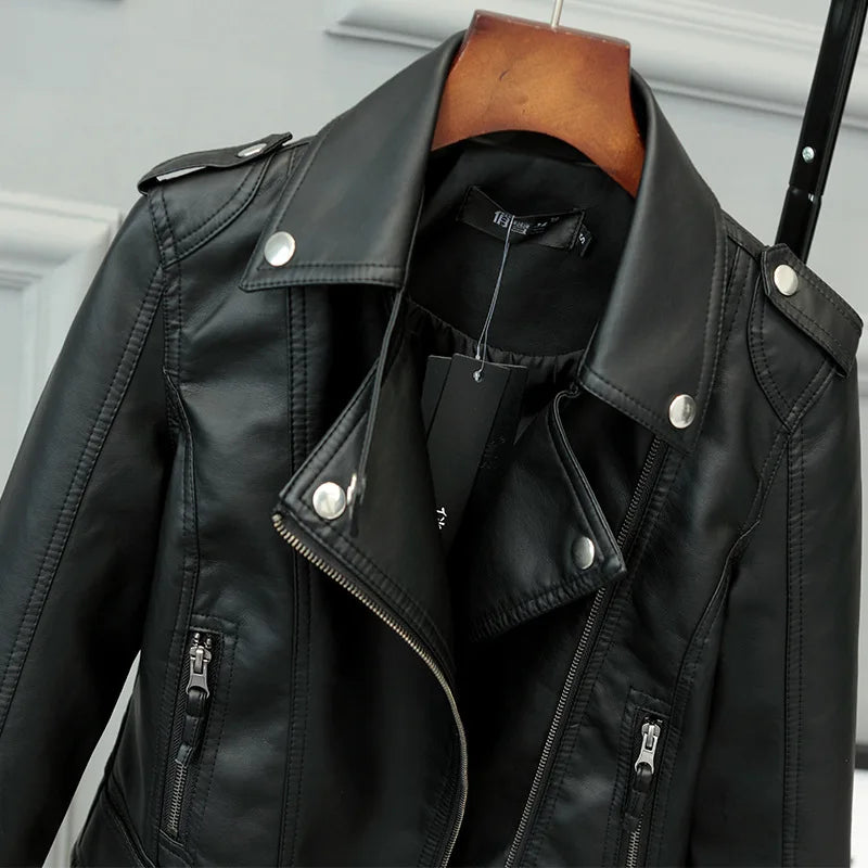 Damen-Echtlederjacke – Luxus-Premium