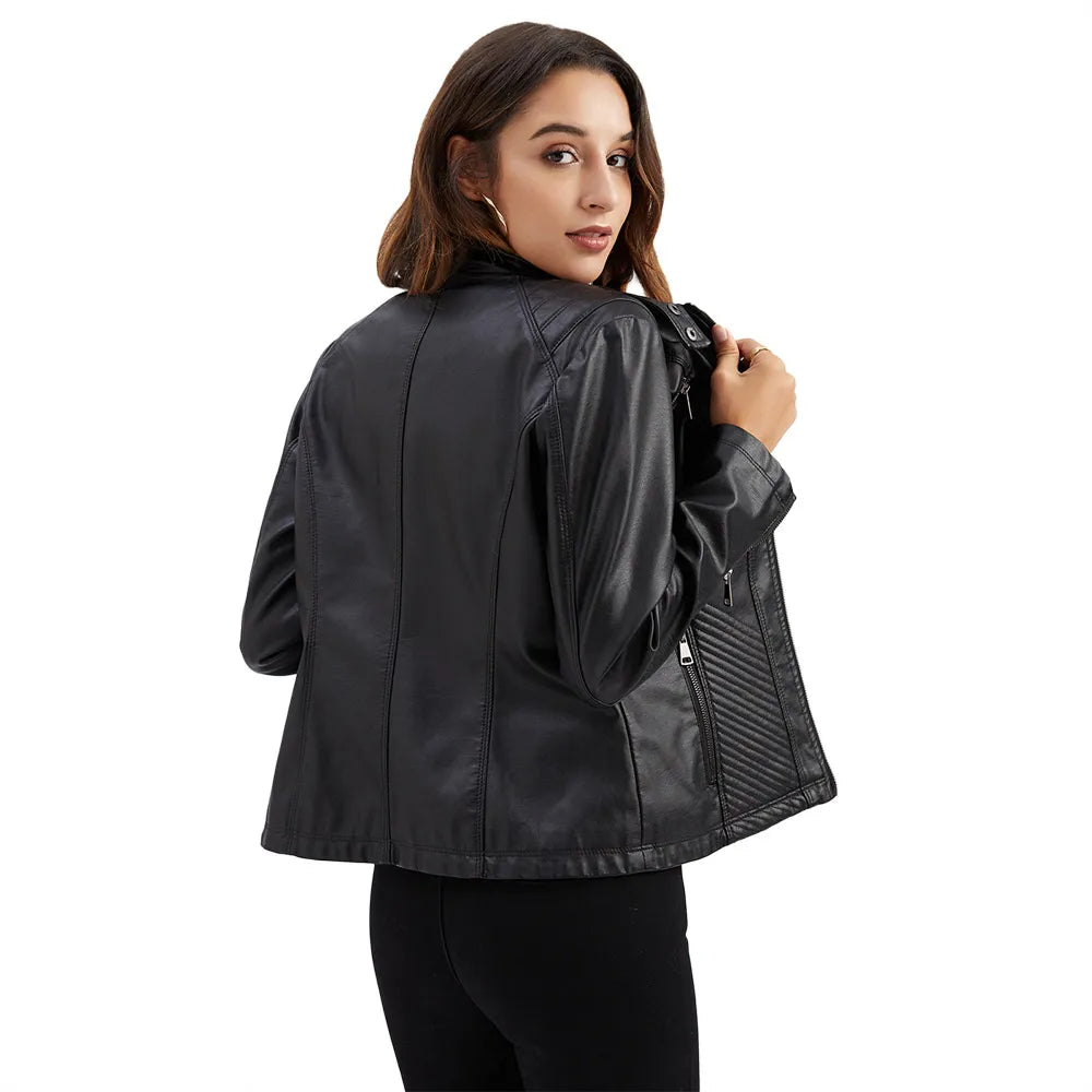 Damen-Echtlederjacke – Premium-Jacke