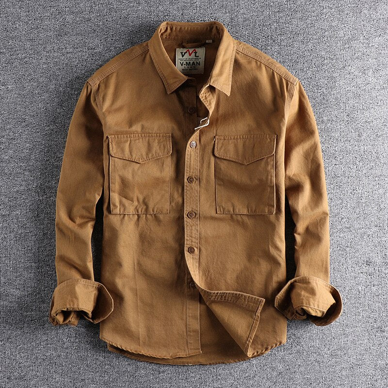 Drakon | Premium Vintage Cargo Shirt for Men
