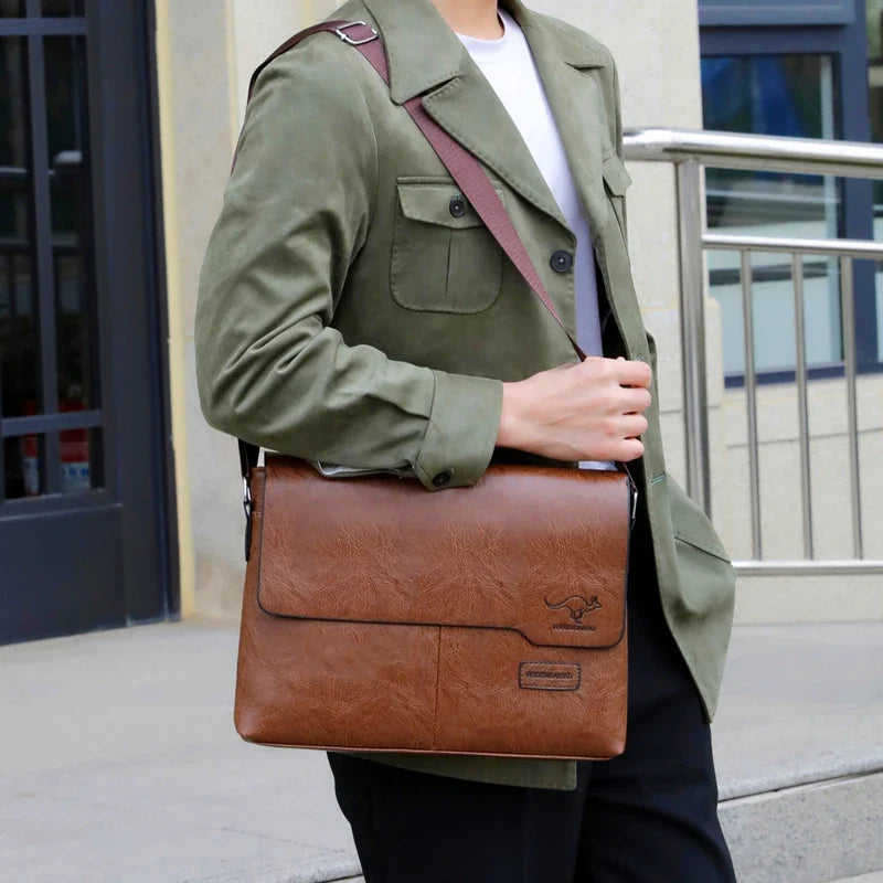 Waixier Premium Genuine Leather Briefcase