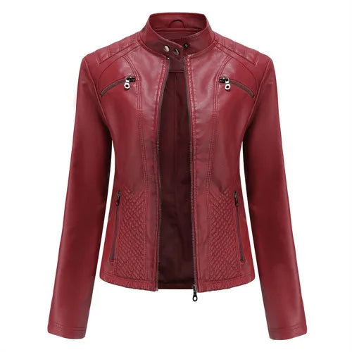 Damen-Echtlederjacke – Premium-Jacke
