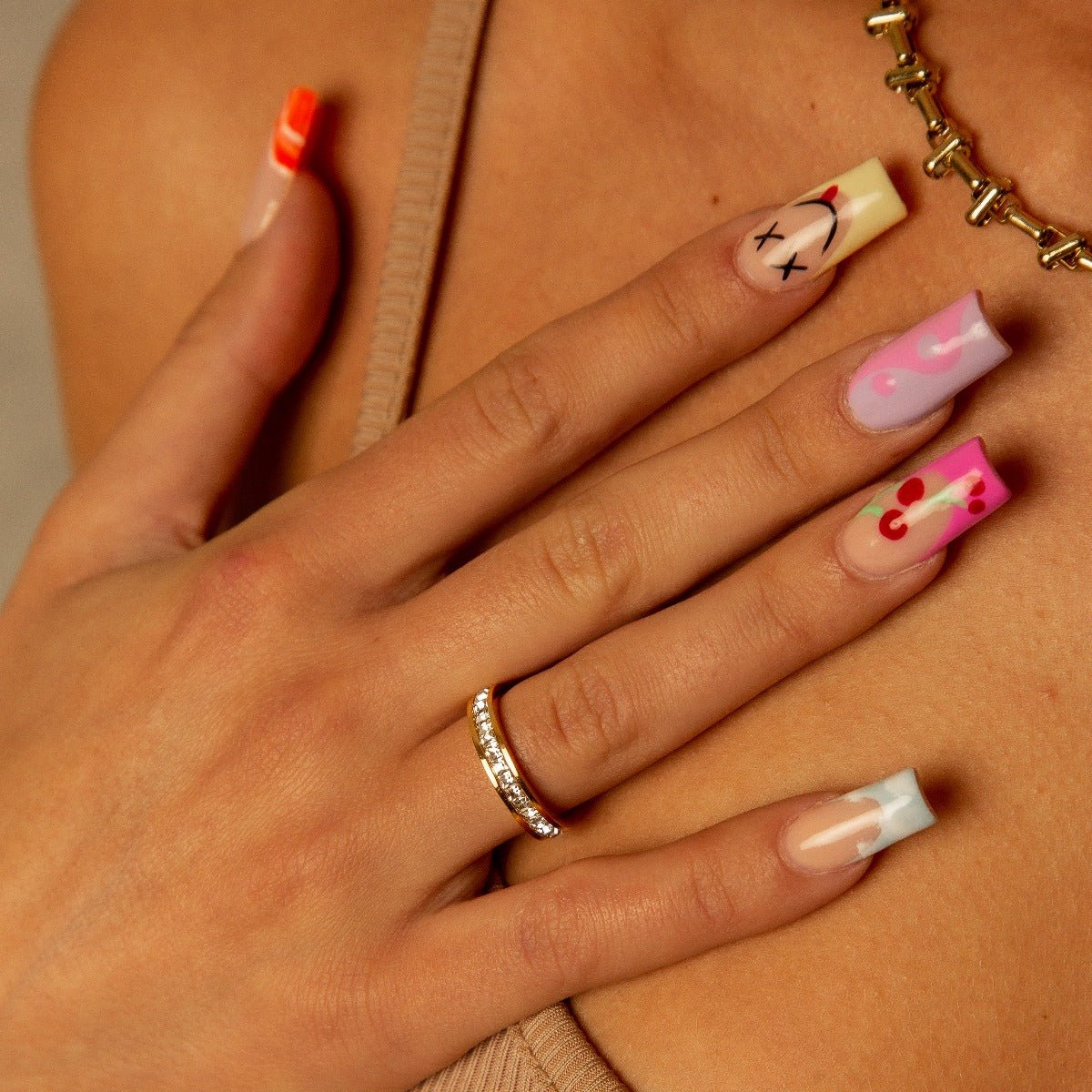 Brillanter Ring, 18 Karat vergoldet