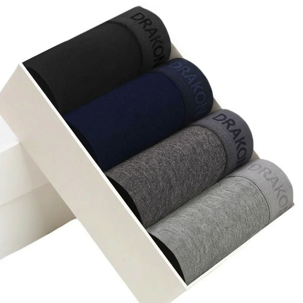 Drakon | Premium Cotton Boxer Briefs (4-Pack)