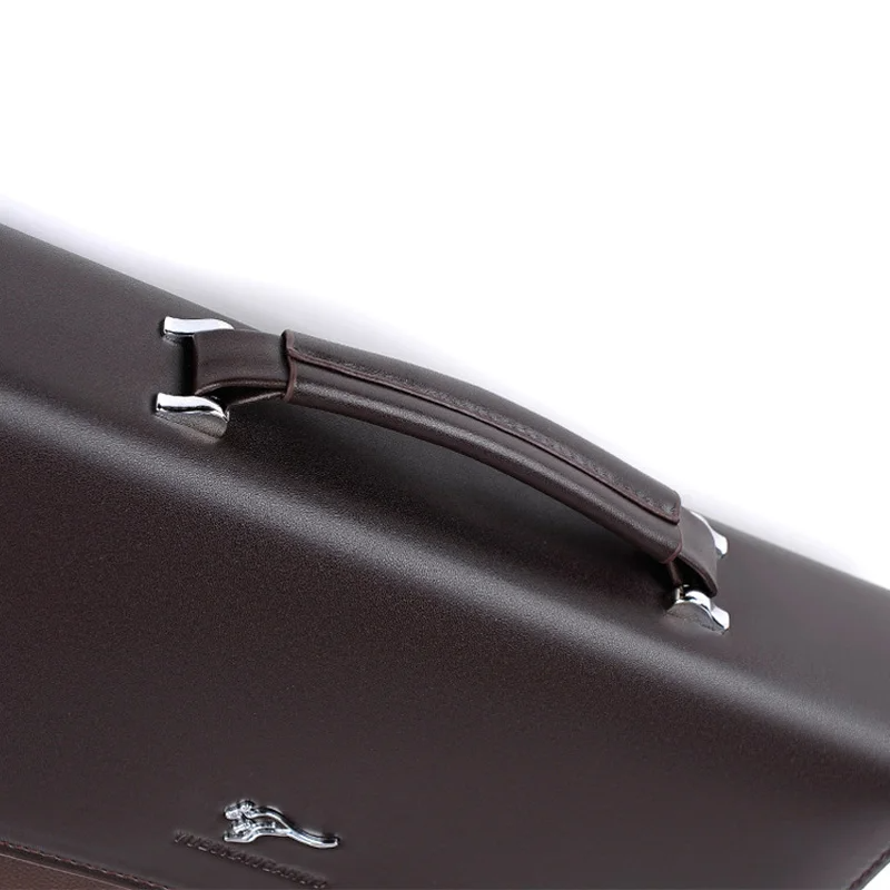 Kangoo Business 2 Men's Leather Briefcase