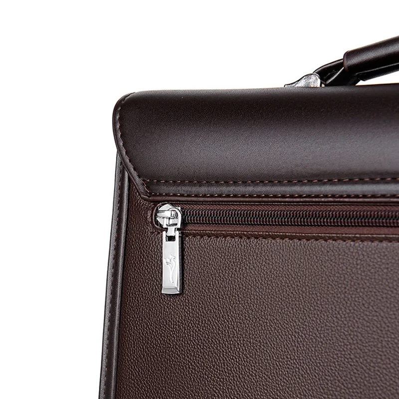 Kangoo Business 2 Men's Leather Briefcase