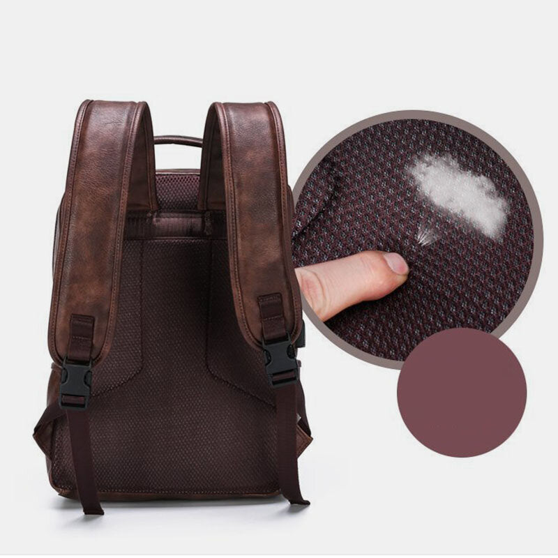 Herrenrucksack aus echtem Leder - Drakon Bag