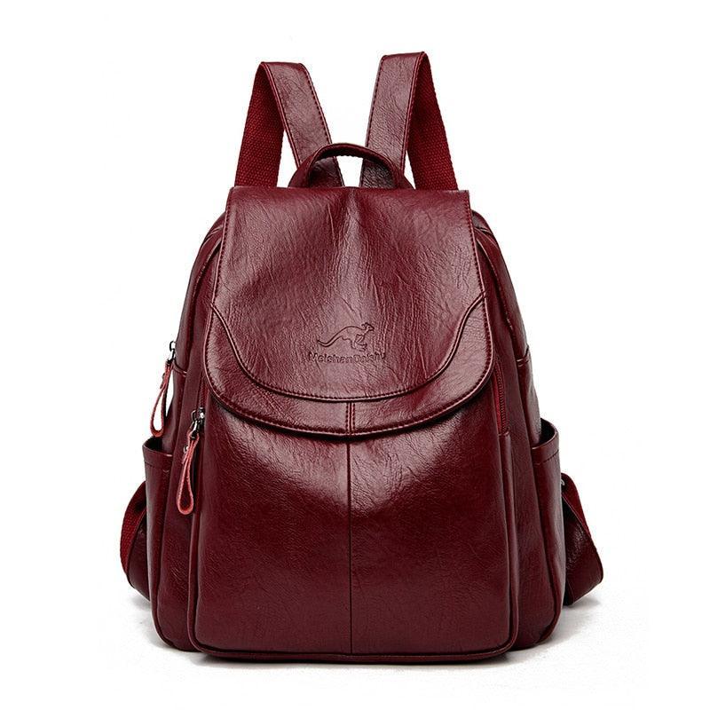 Echter Vintage-Lederrucksack - Aussie