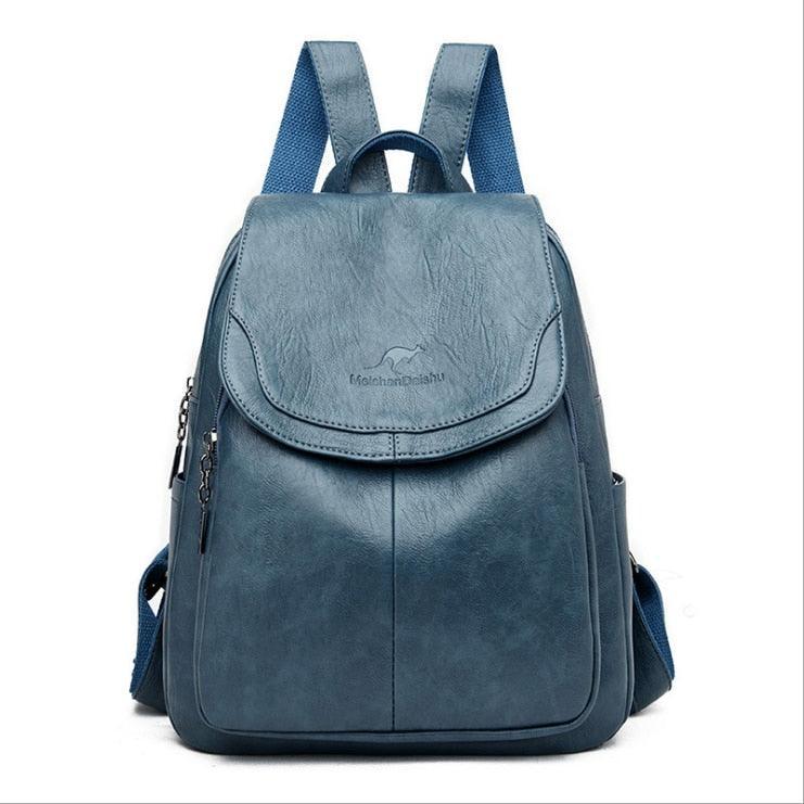 Echter Vintage-Lederrucksack - Aussie
