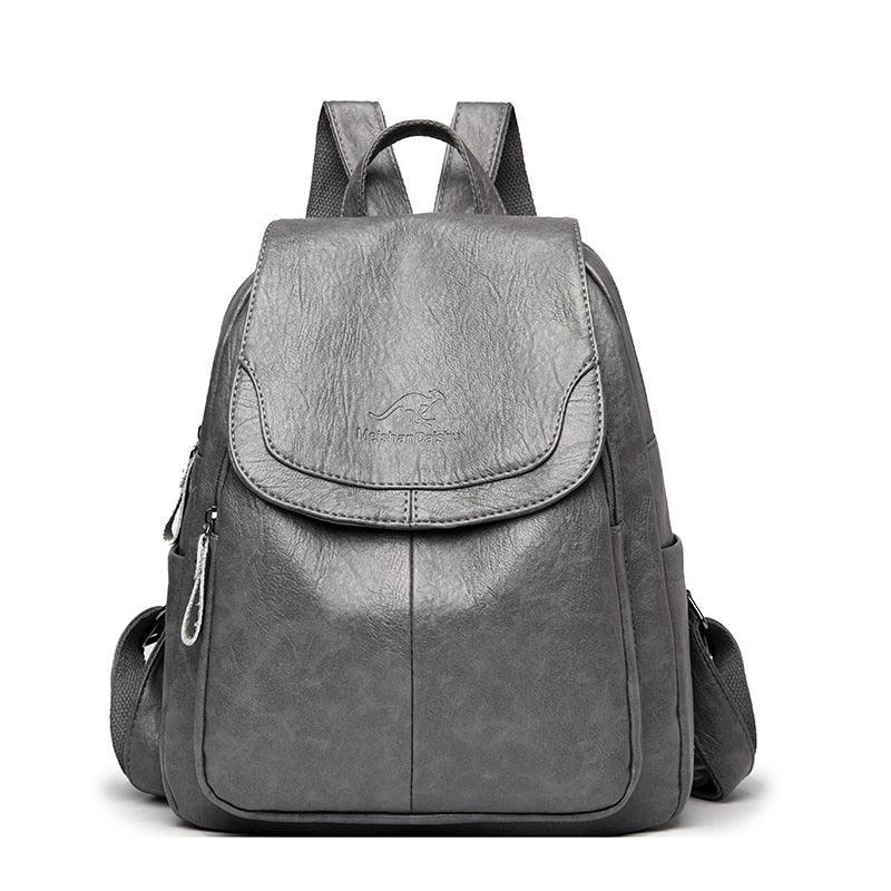 Echter Vintage-Lederrucksack - Aussie