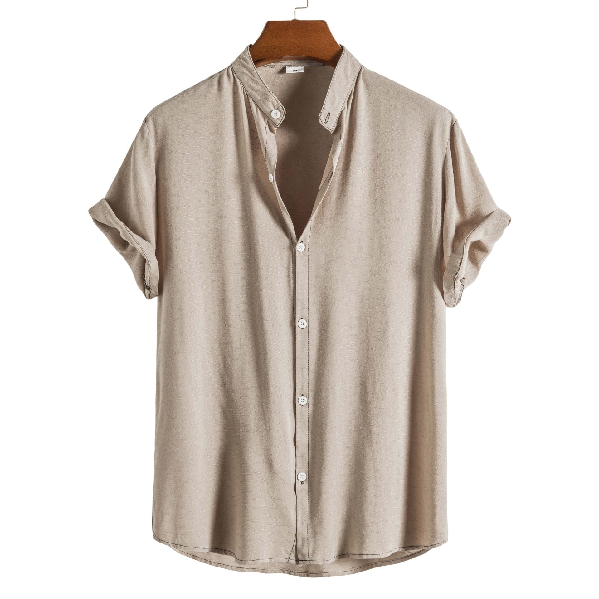 Drakon | Premium Mandarin Collar Short Sleeve Shirt for Men