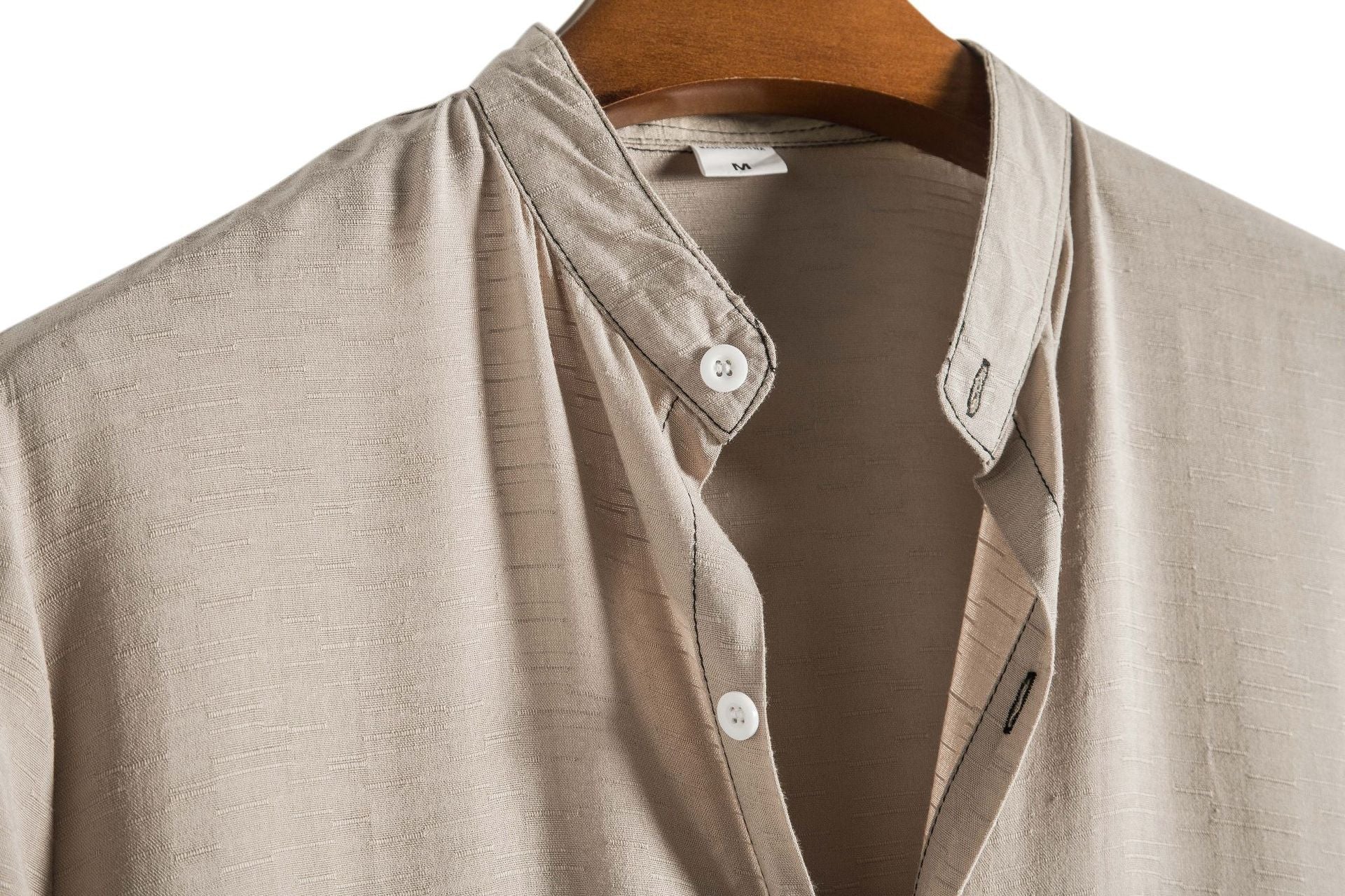 Drakon | Premium Mandarin Collar Short Sleeve Shirt for Men