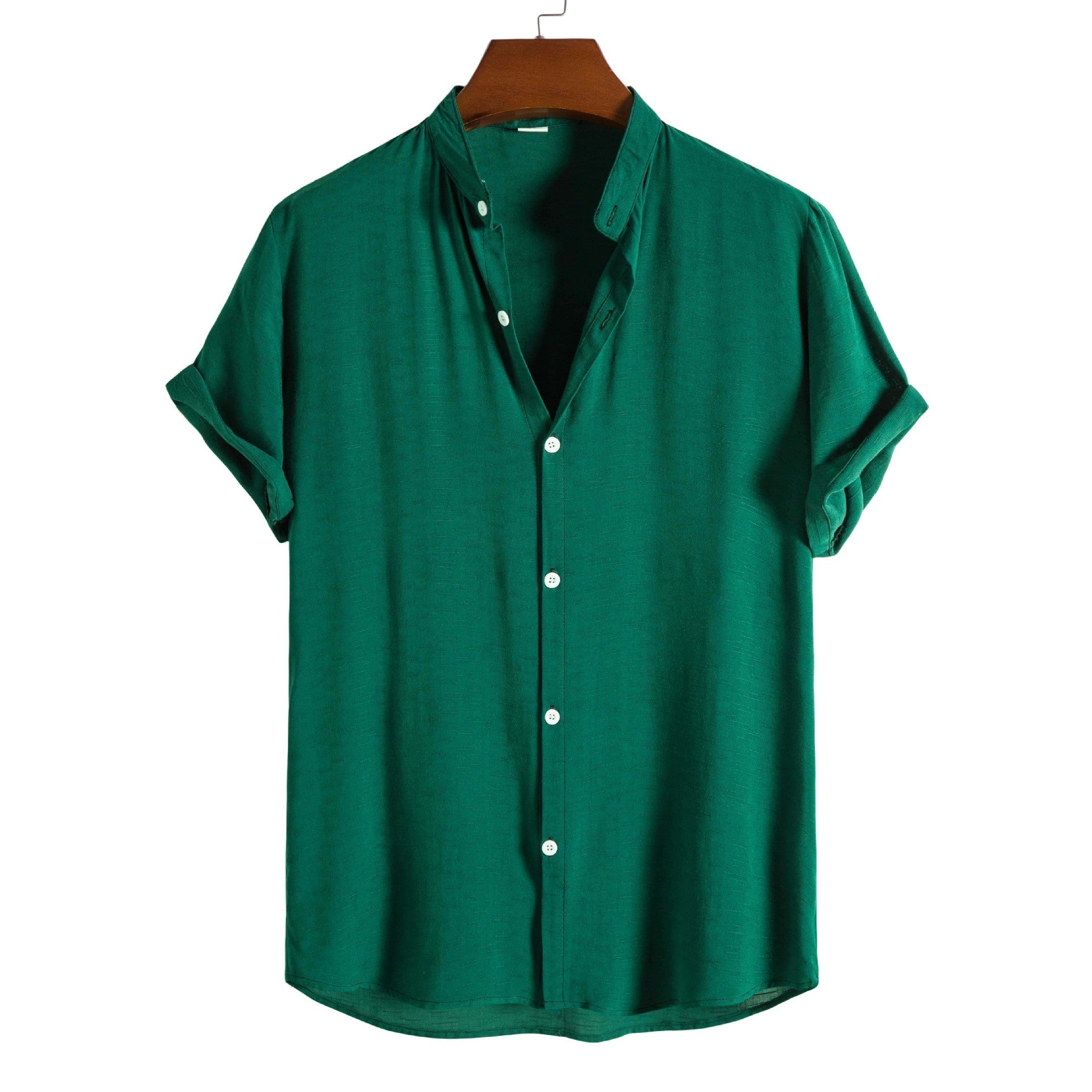 Drakon | Premium Mandarin Collar Short Sleeve Shirt for Men