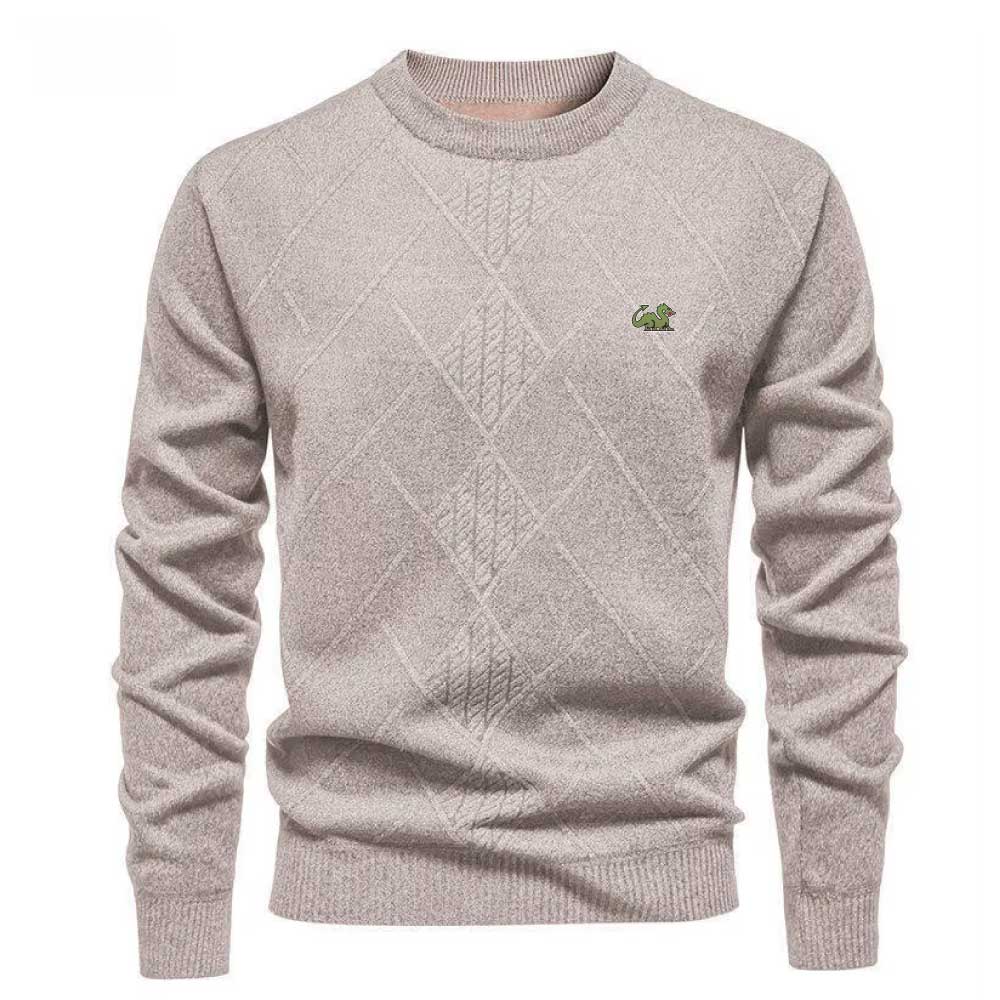 Drakon | Men's Lined Wool Jumper – Warm Crew Neck