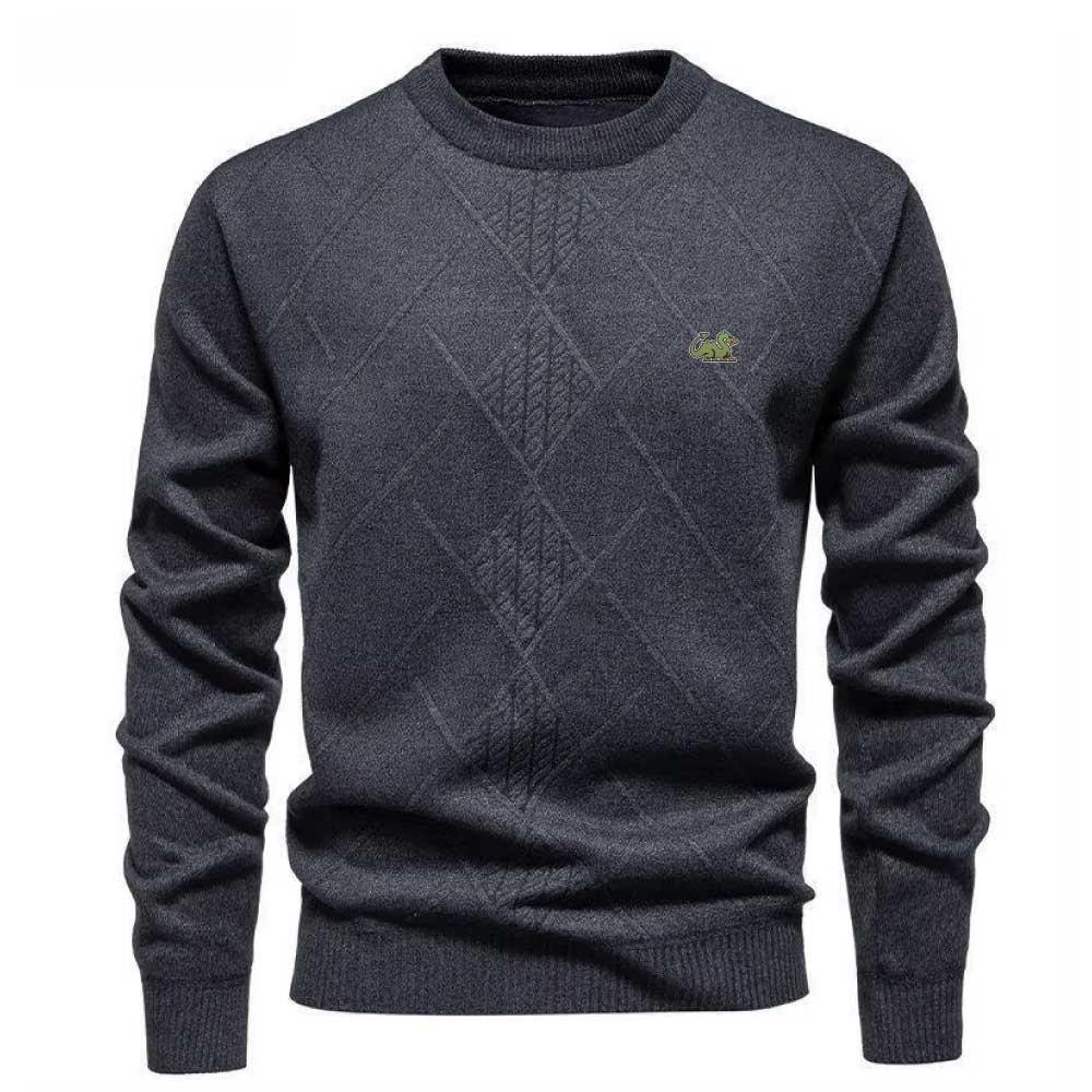 Drakon | Men's Lined Wool Jumper – Warm Crew Neck