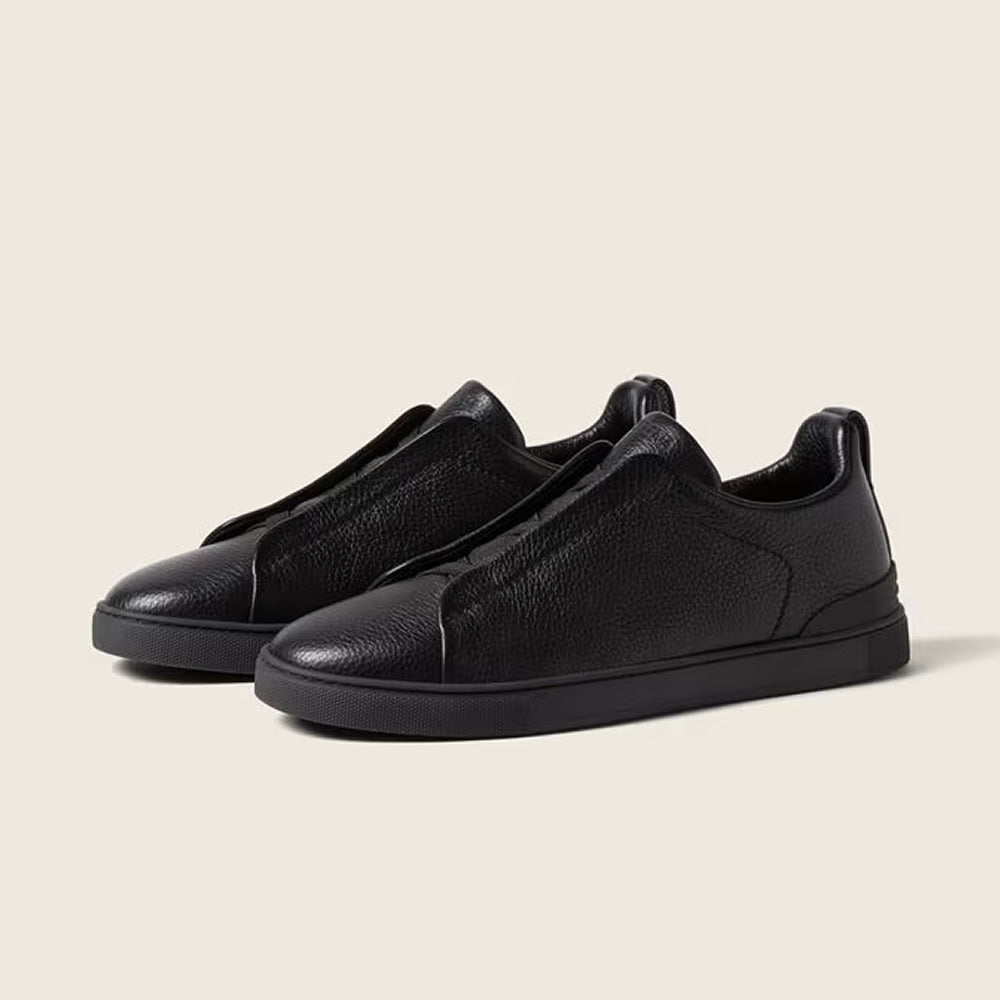 Drakon | Men's Leather Triple Stitch Sneakers
