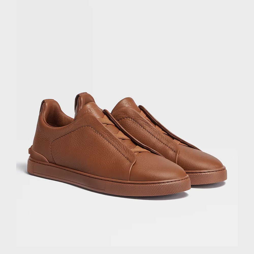 Drakon | Men's Leather Triple Stitch Sneakers