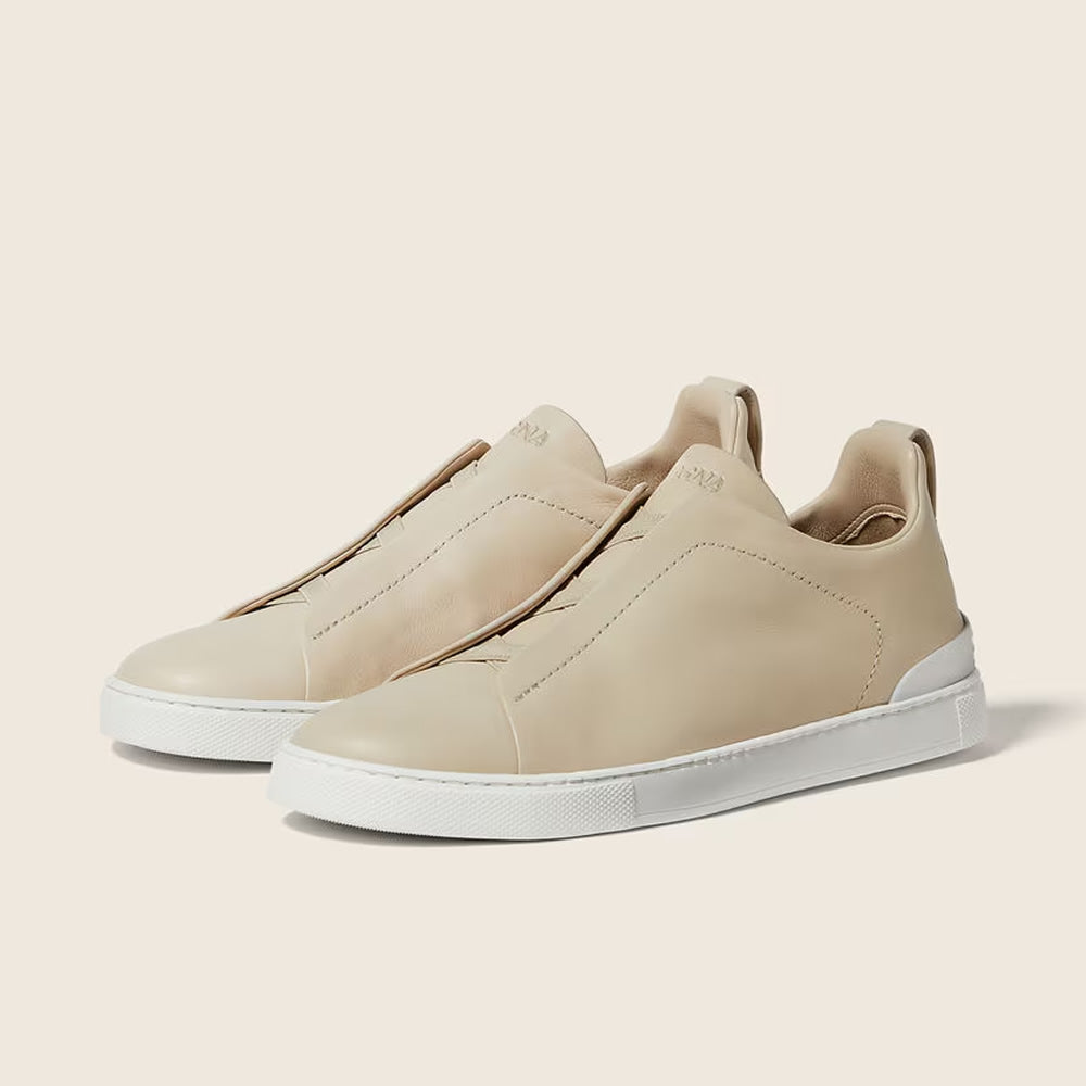 Drakon | Men's Leather Triple Stitch Sneakers