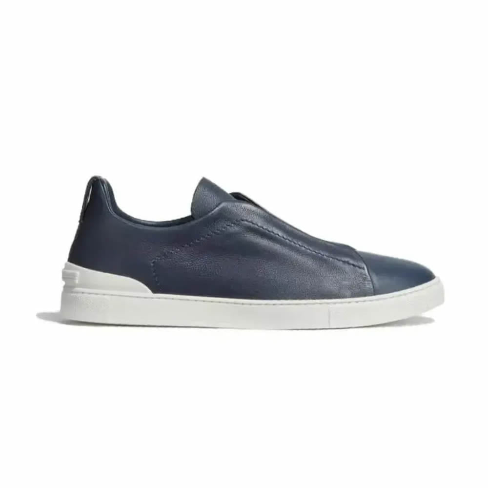 Drakon | Men's Leather Triple Stitch Sneakers