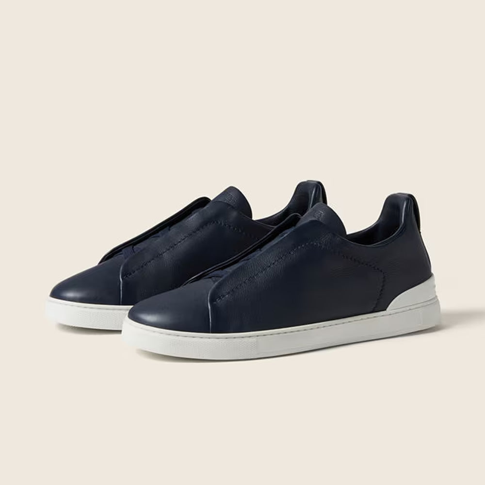 Drakon | Men's Leather Triple Stitch Sneakers