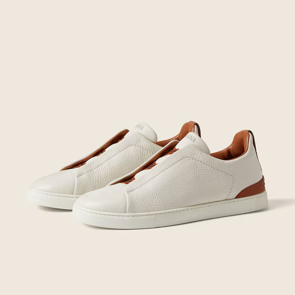 Drakon | Men's Leather Triple Stitch Sneakers