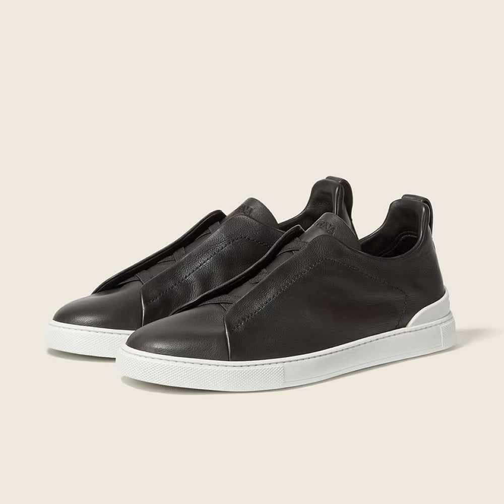 Drakon | Men's Leather Triple Stitch Sneakers