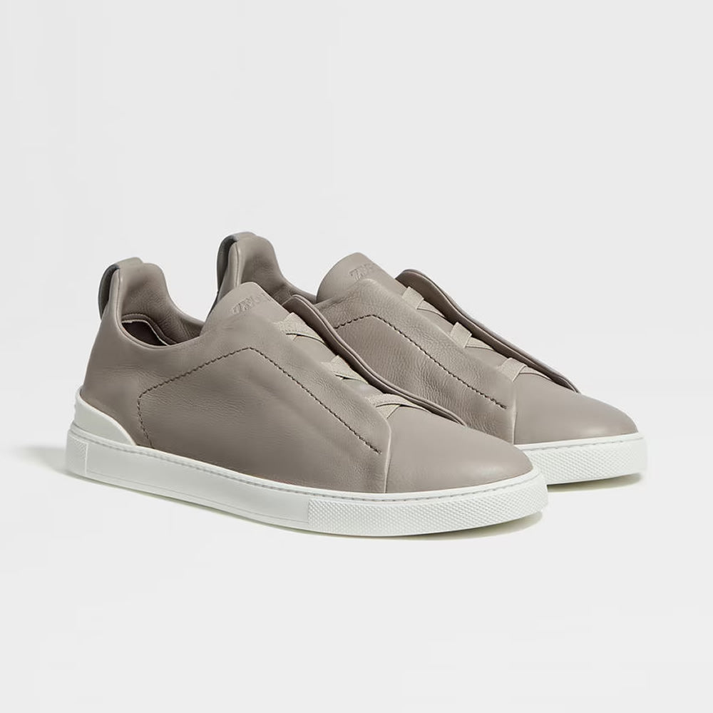 Drakon | Men's Leather Triple Stitch Sneakers