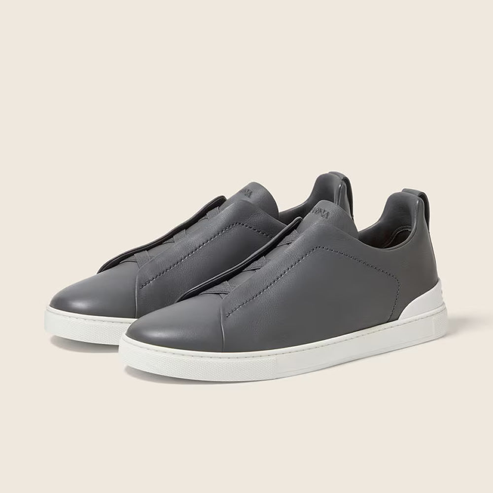 Drakon | Men's Leather Triple Stitch Sneakers