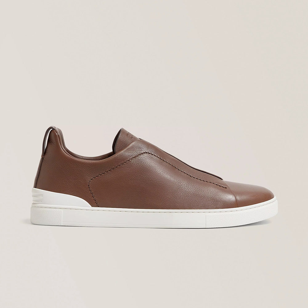 Drakon | Men's Leather Triple Stitch Sneakers