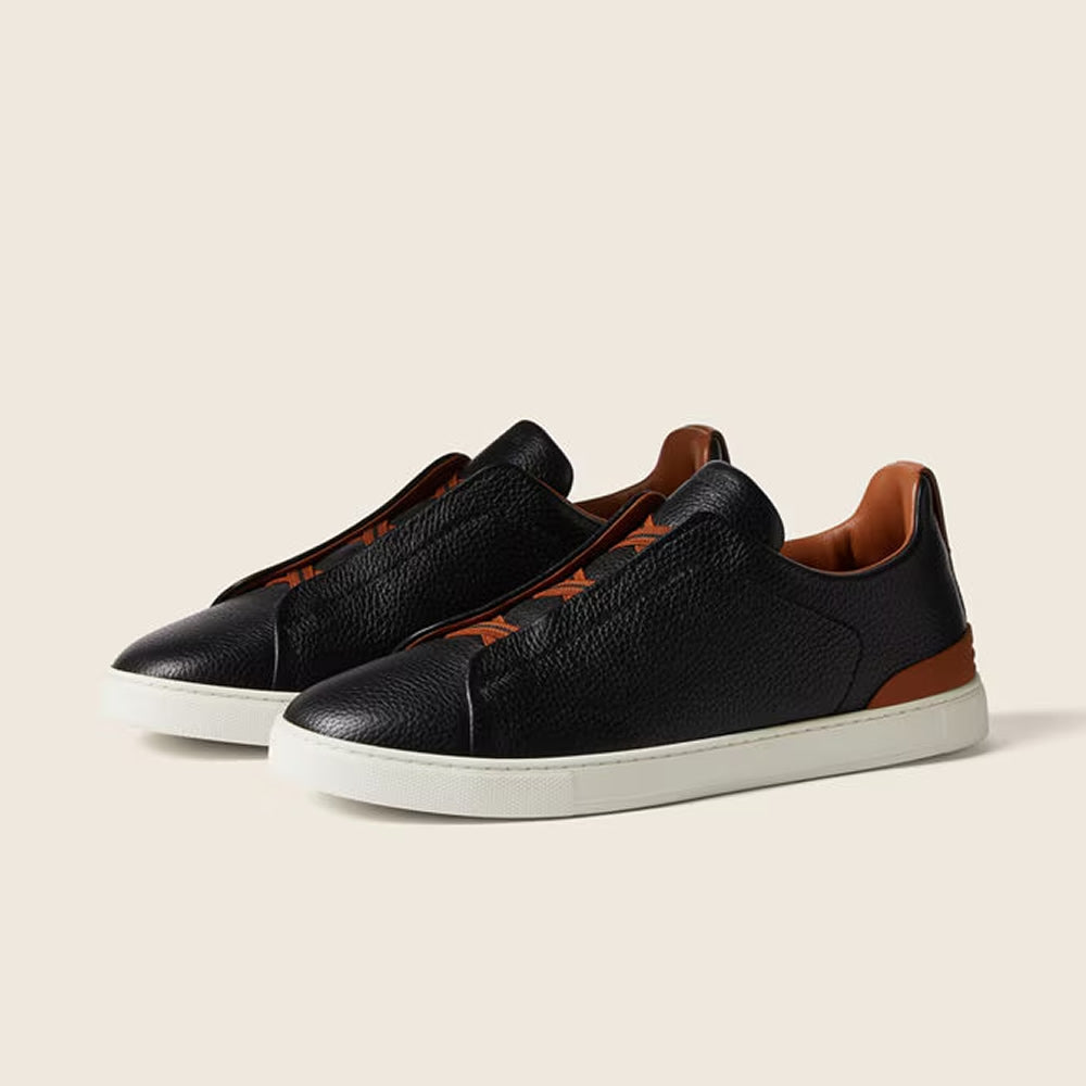 Drakon | Men's Leather Triple Stitch Sneakers