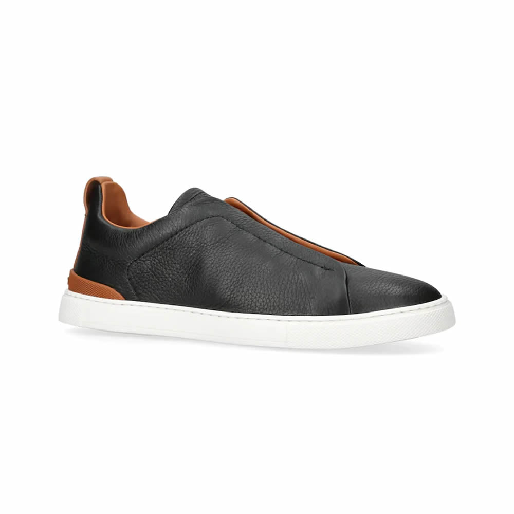 Drakon | Men's Leather Triple Stitch Sneakers
