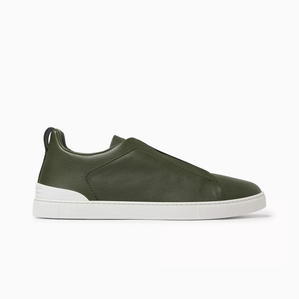 Drakon | Men's Leather Triple Stitch Sneakers